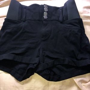 Black short shorts